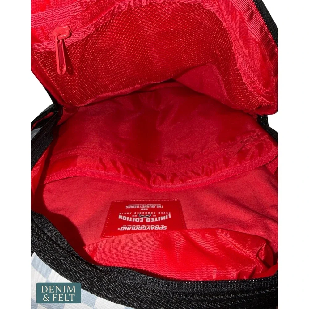 NEW Sprayground Sharks In Paris Cherry Blade Backpack Brown Gray Unisex Laptop